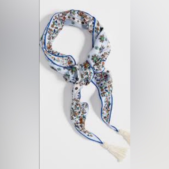 TORY BURCH SOLEIL SILK DIAMOND SCARF - Picture 3 of 6